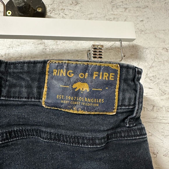 Ring of Fire Men's Dark Denim Skinny Jeans - Picture 3 of 10